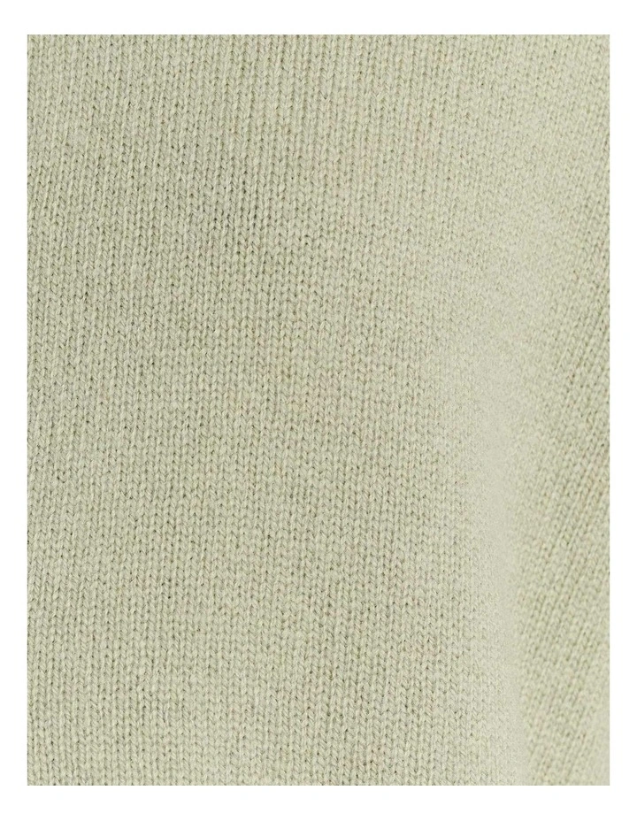 Long Sleeve Wool Cardigan in Sage image 5
