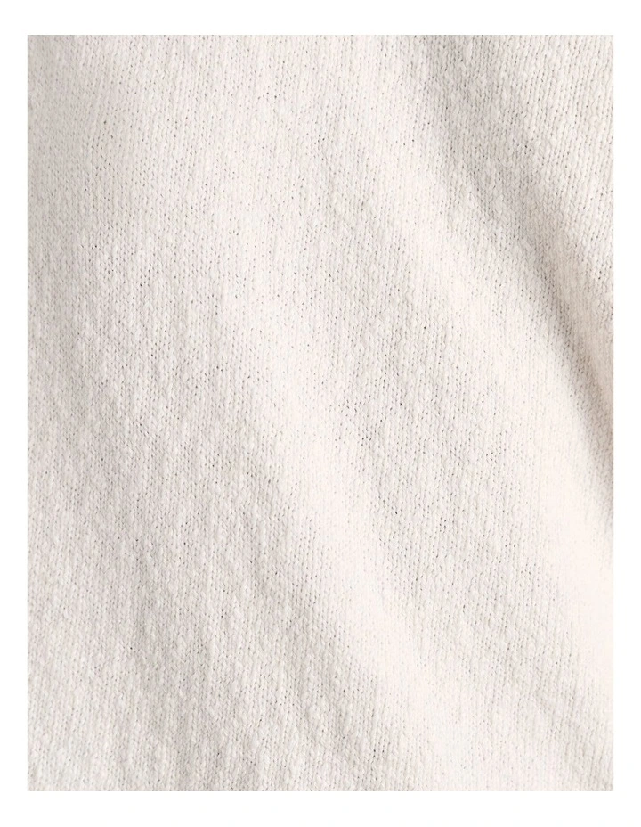 Arden Off Shoulder Knit Top in White image 7