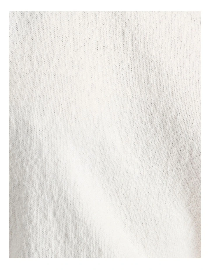 Arden Off Shoulder Knit in White image 7