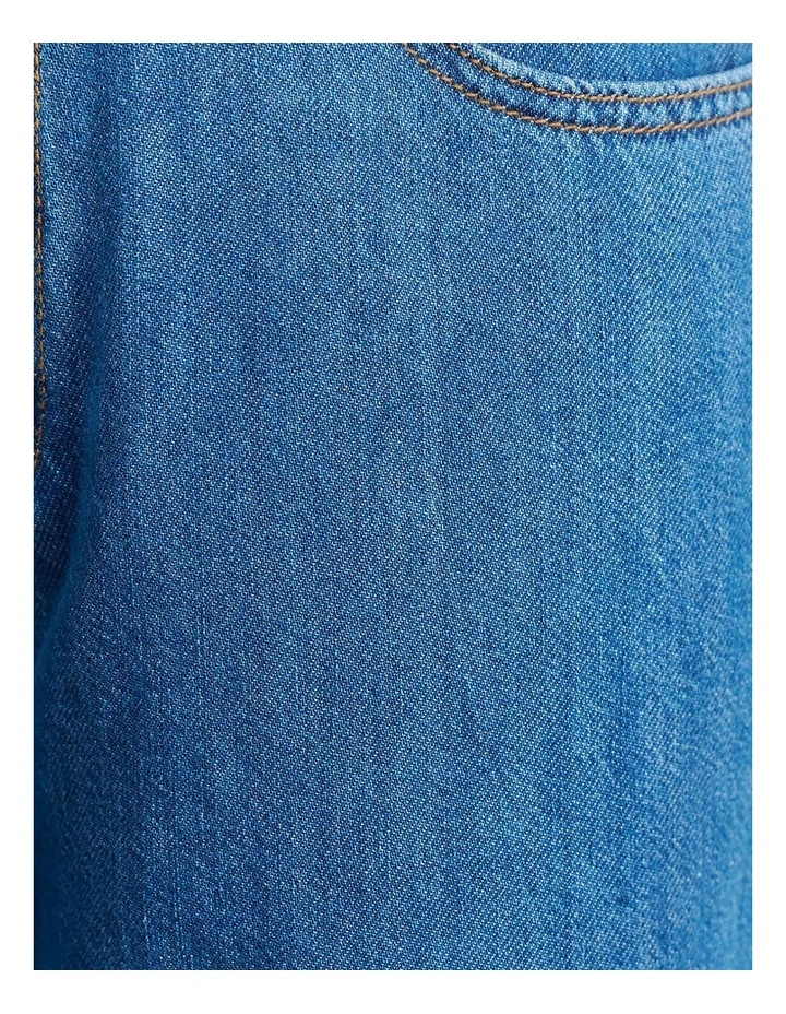Loe Mid Rise Straight Jean in Blue image 6