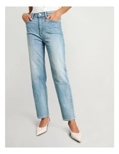 Riley Straight Crop Jeans in Light Vintage
