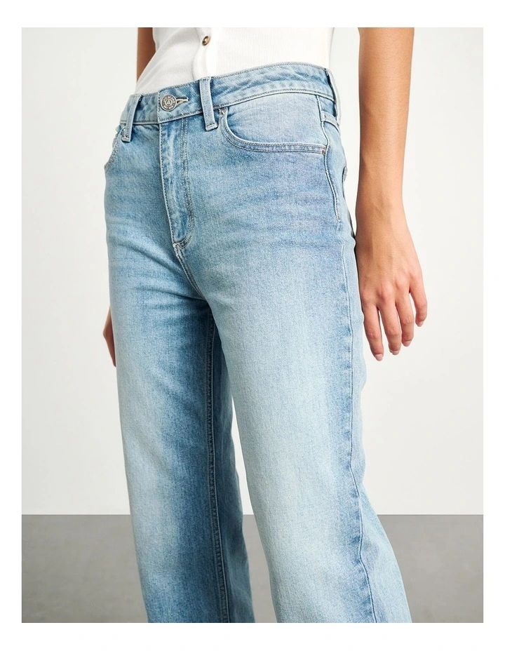 Riley Straight Crop Jeans in Light Vintage image 6