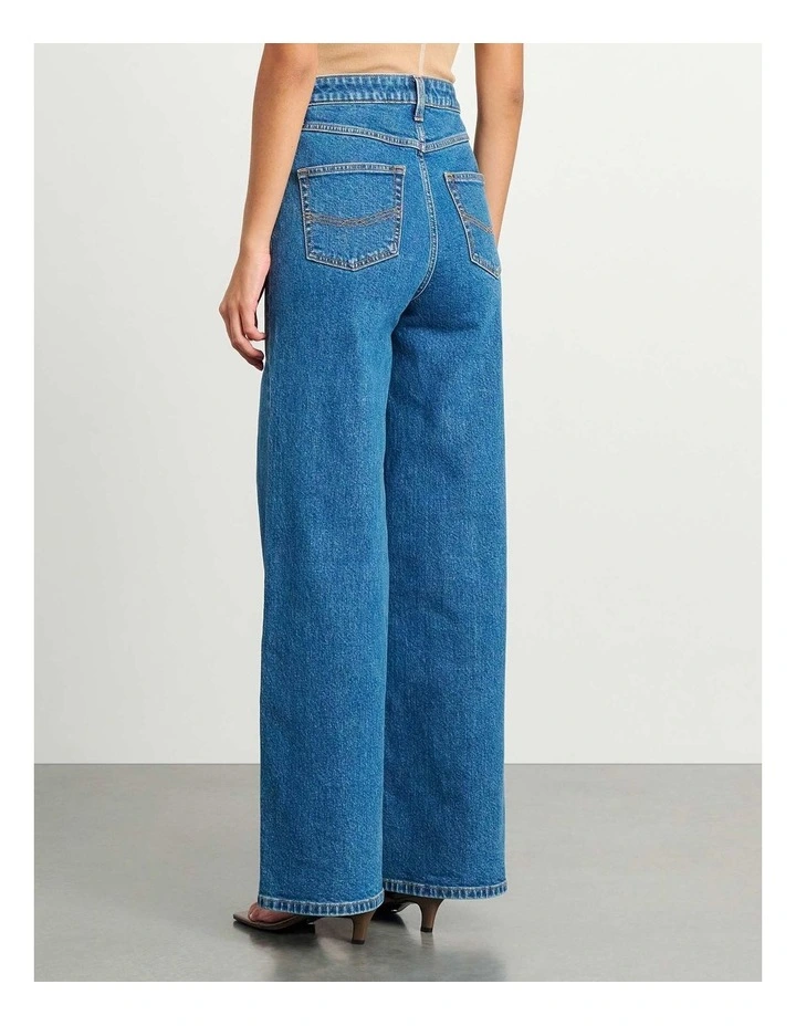 Sofia Marine Jeans in Blue Wash image 5
