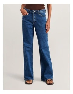 Billie Wide Leg Jean in Blue
