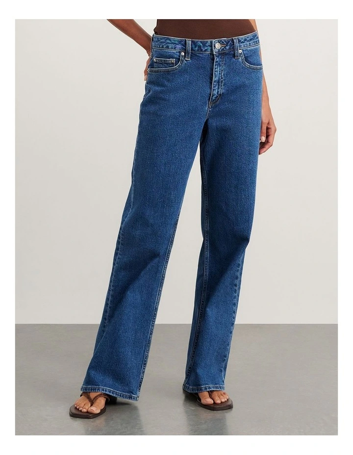 Billie Wide Leg Jean in Blue image 6