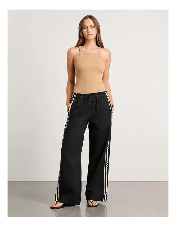 Liv Wide Leg Pant in Black image 2