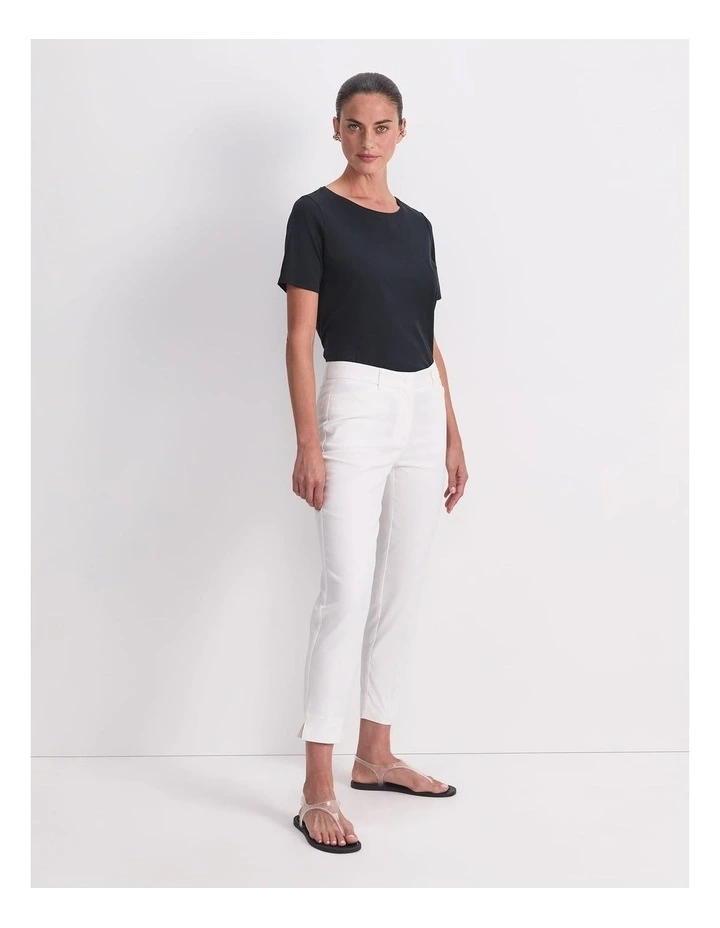 Venus Capri Pant in White image 3