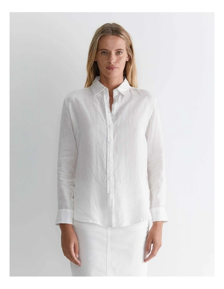 Dahlia Long Sleeve Linen Shirt image 1