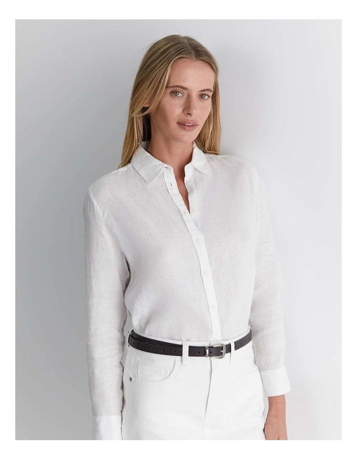 Dahlia Long Sleeve Linen Shirt image 3