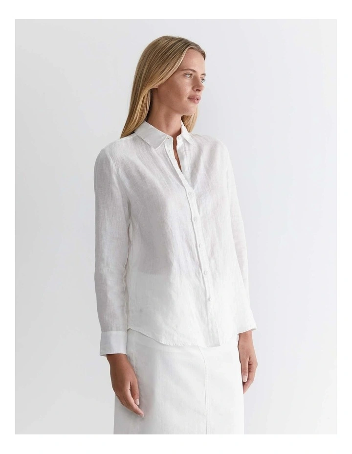 Dahlia Long Sleeve Linen Shirt image 5