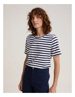 Perfect Tee in Navy