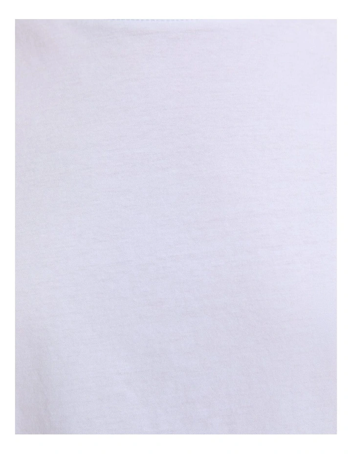 Mercerised Short Sleeve Tee in White image 6