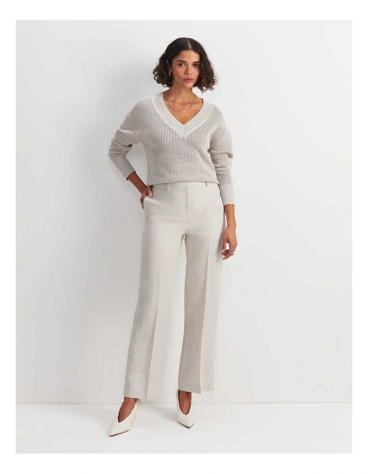Freya Straight Linen Pant image 2