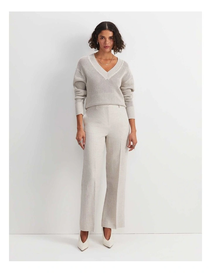 Freya Straight Linen Pant image 3