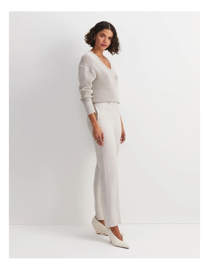 Freya Straight Linen Pant image 4
