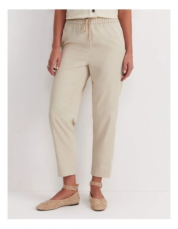 Rosie Elasticated Pant in Tan