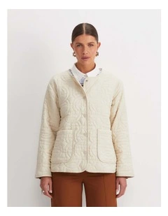 Gina Quilted Jacket in Cream