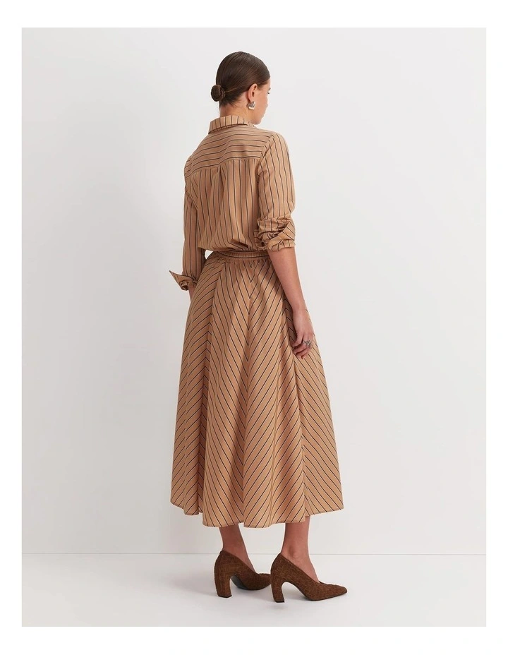 Gina Stripe Maxi Skirt image 4