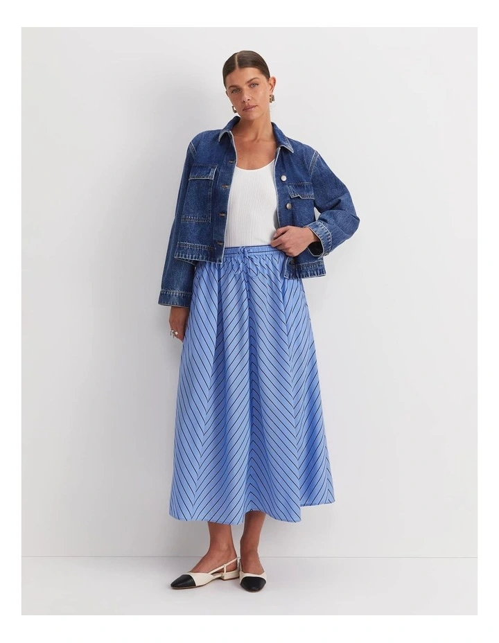 Gina Stripe Maxi Skirt image 2
