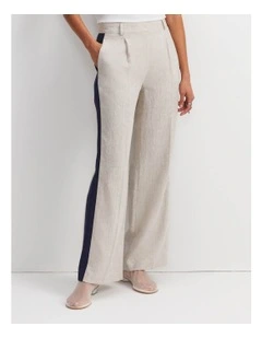 Freya Side Stripe Linen Pant