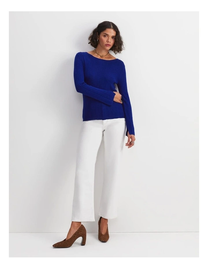 Silk Wool Rib Knit image 2