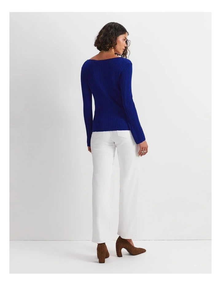 Silk Wool Rib Knit image 4