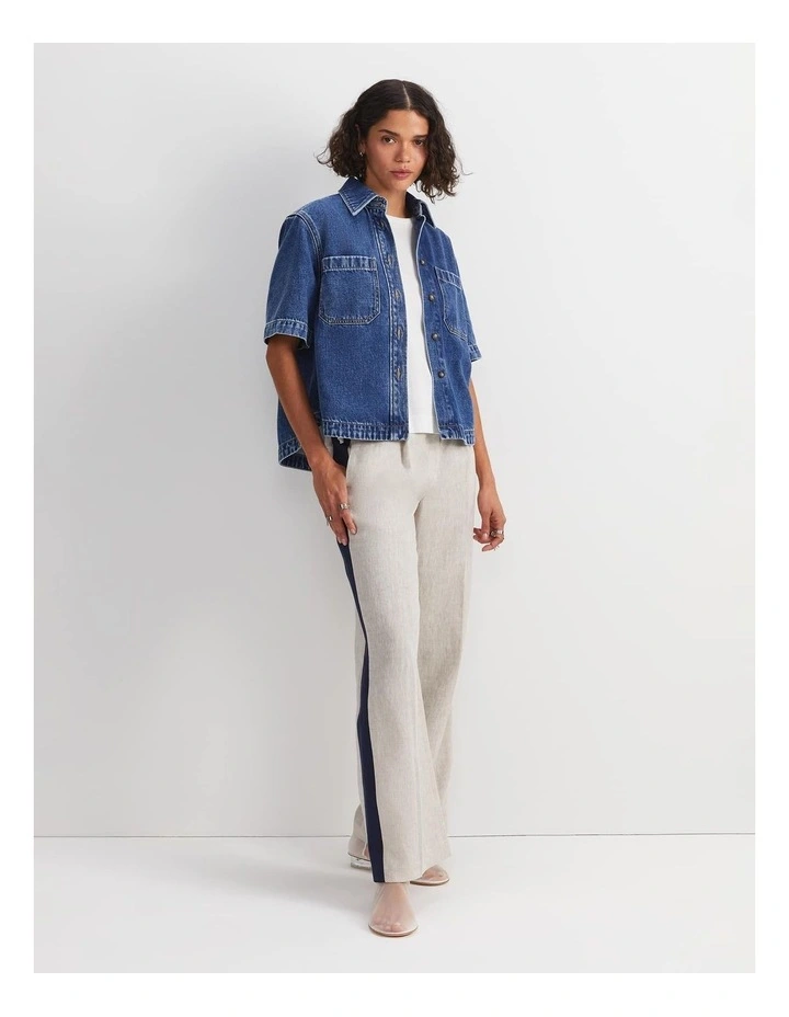 Allegra Crop Denim Shirt image 2