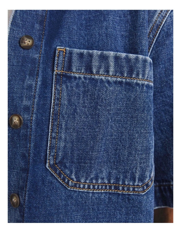 Allegra Crop Denim Shirt image 4
