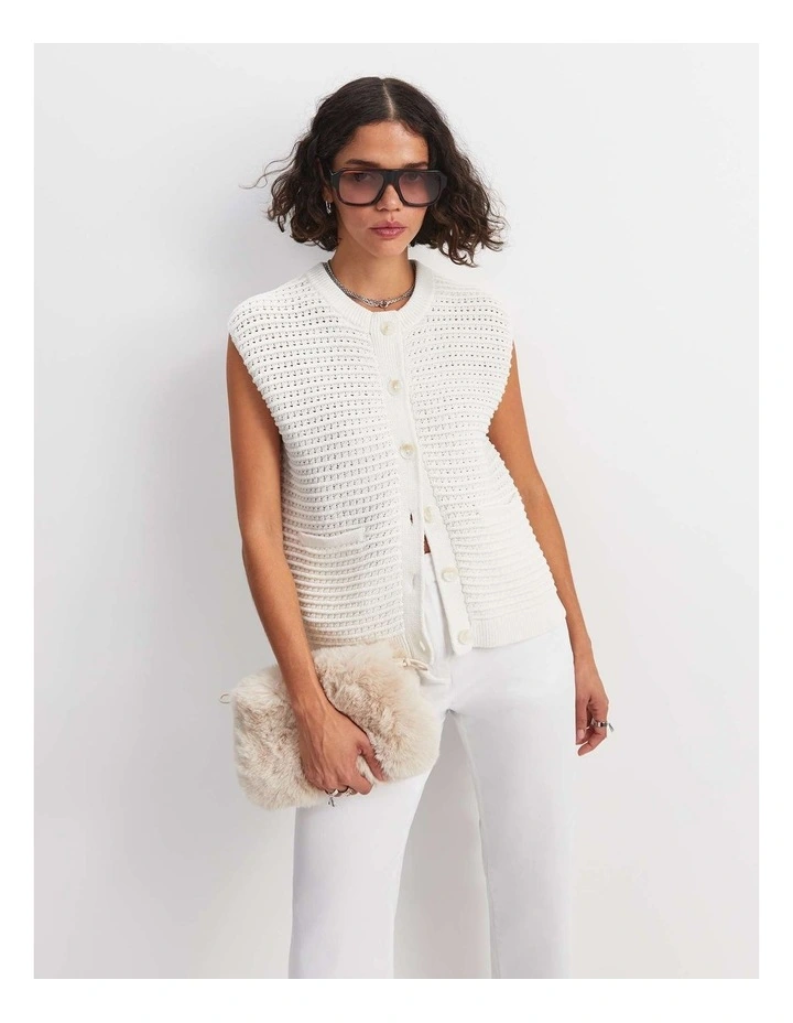 Crochet Relaxed Vest image 1