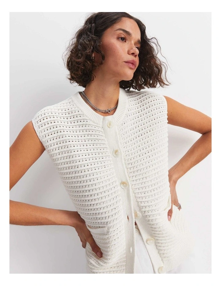 Crochet Relaxed Vest image 4