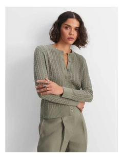 Elka Pointelle Cardigan