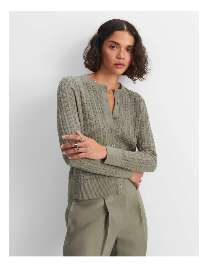 Elka Pointelle Cardigan image 1