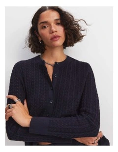 Elka Pointelle Cardigan
