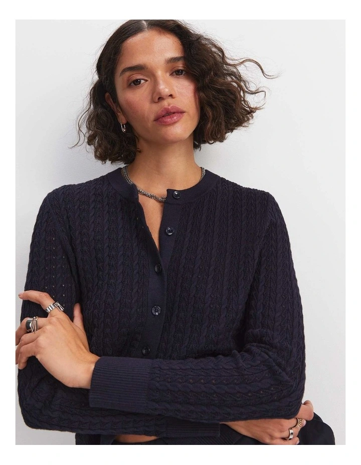Elka Pointelle Cardigan image 1