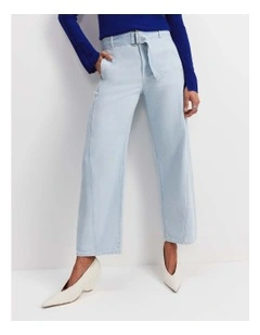 Montana Wide Leg Belted Jean