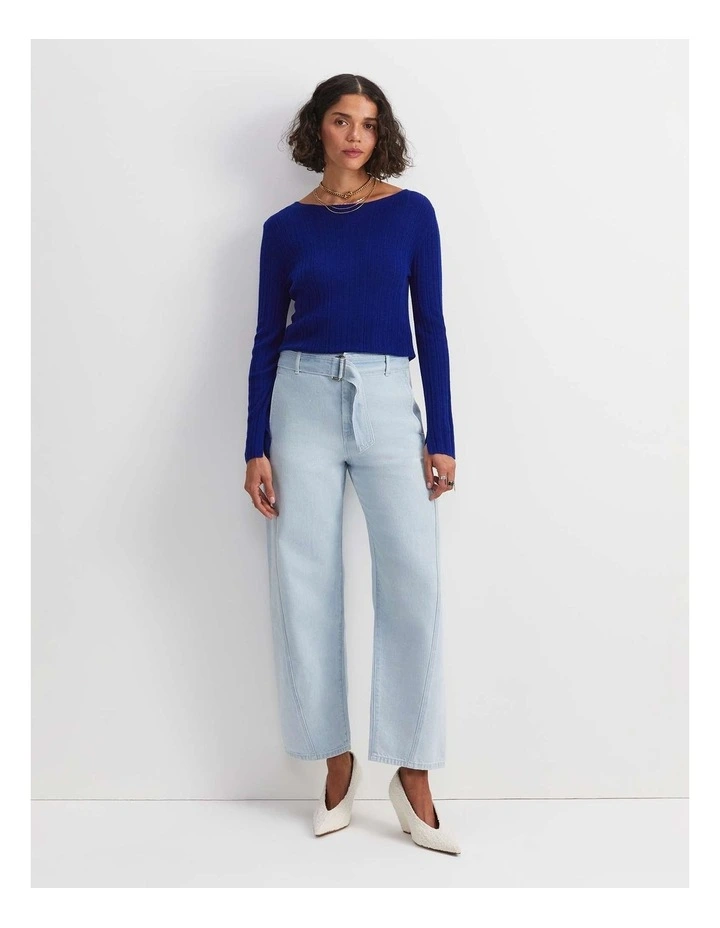 Montana Wide Leg Belted Jean image 2