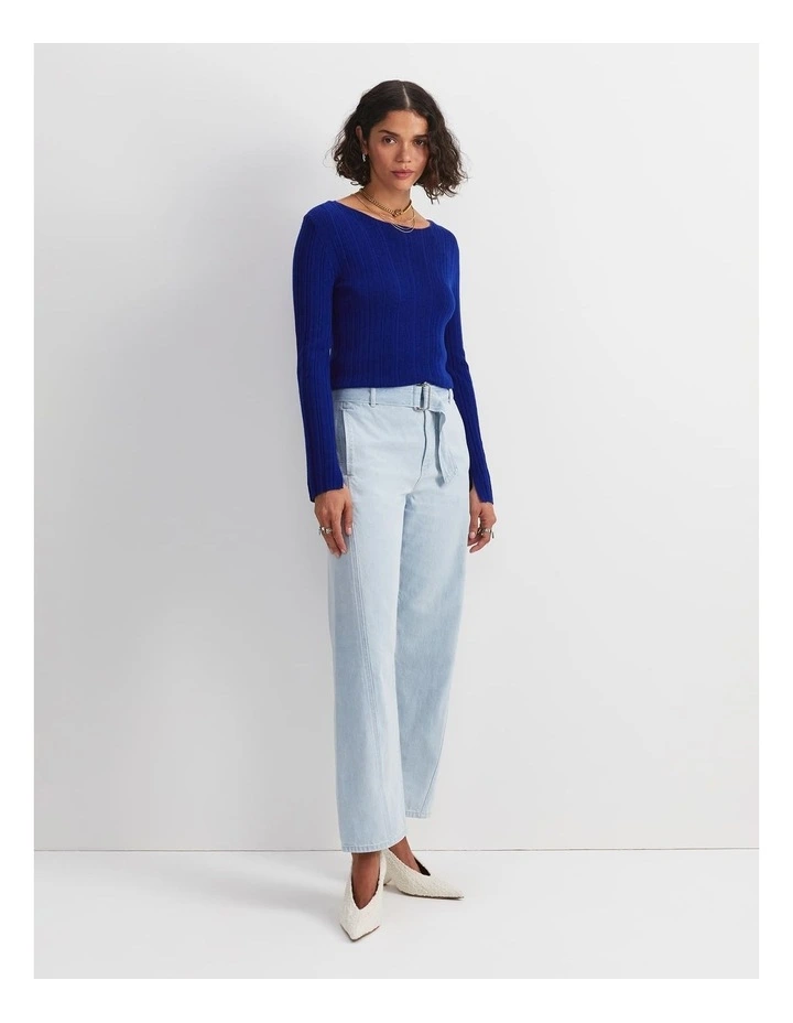 Montana Wide Leg Belted Jean image 3