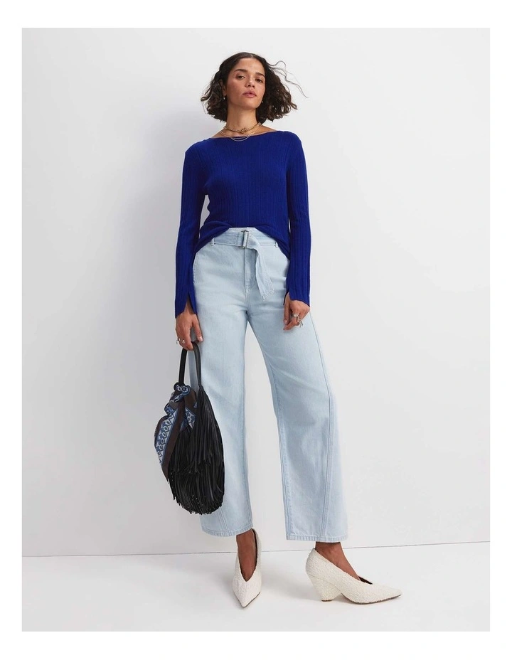 Montana Wide Leg Belted Jean image 5
