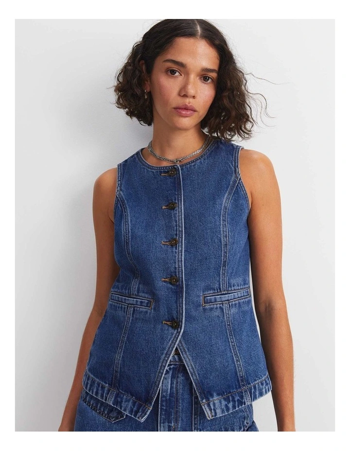 Allegra Denim Vest image 1
