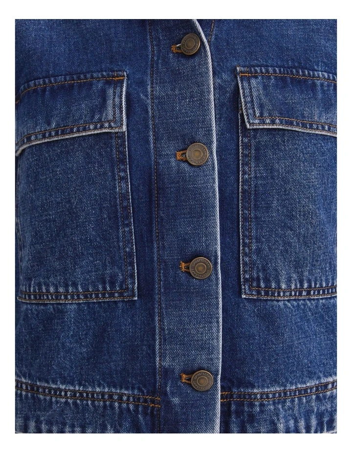 Allegra Denim Jacket in Mid Wash image 5