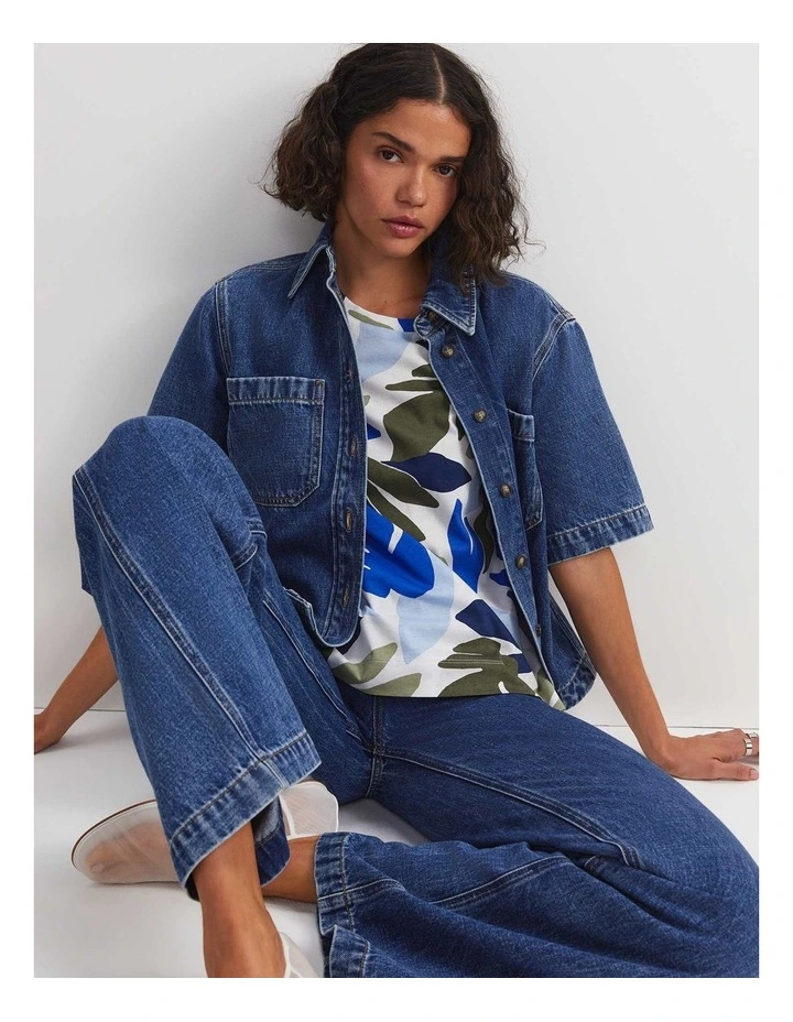 Ivy Mercerised Cotton Tee image 4
