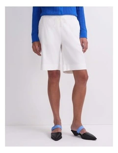 Rosa Linen Short in White