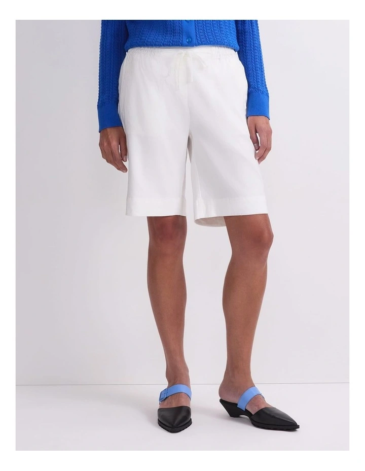 Rosa Linen Short in White image 1