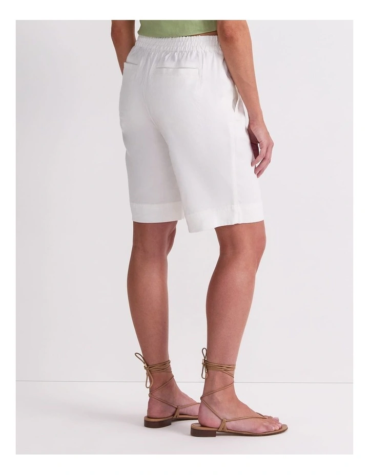 Rosa Linen Short in White image 2