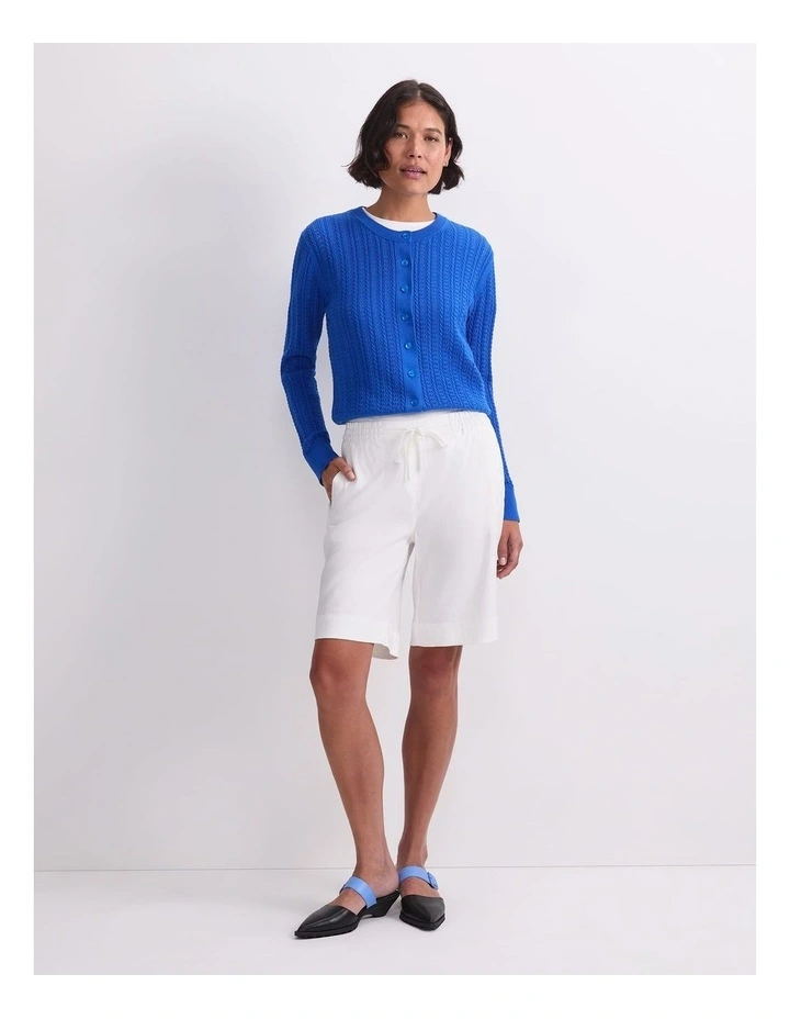 Rosa Linen Short in White image 4