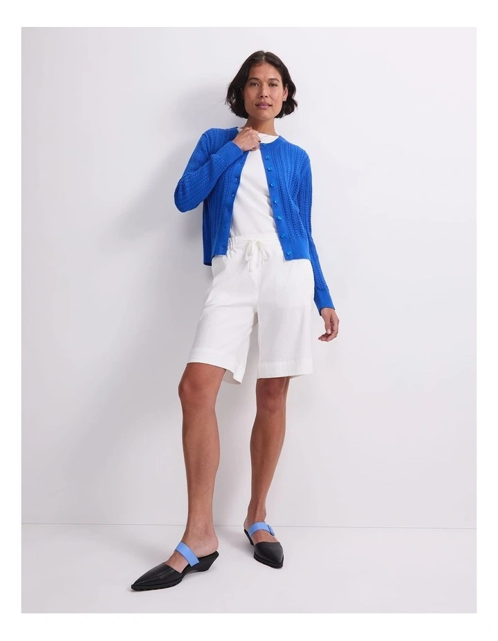 Rosa Linen Short in White image 5