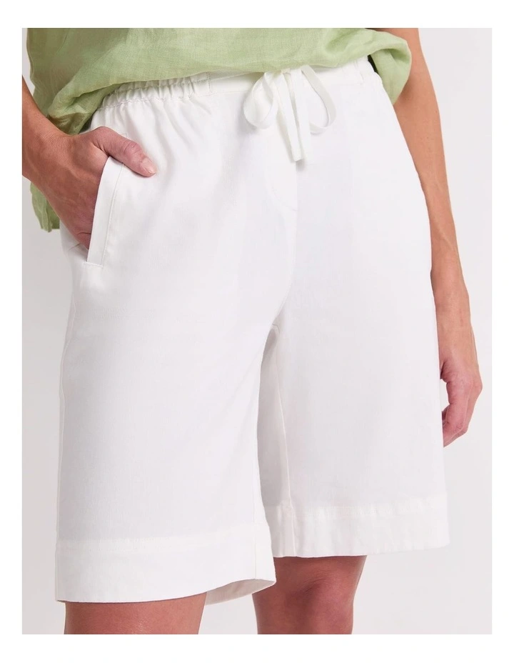 Rosa Linen Short in White image 5