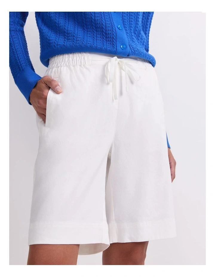 Rosa Linen Short in White image 6