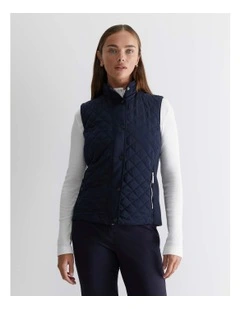 Vera Quilted Vest in Navy