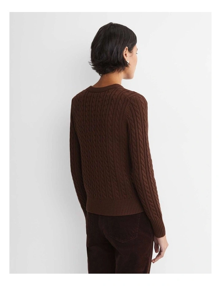 Cable Merino Cotton Cardigan image 2